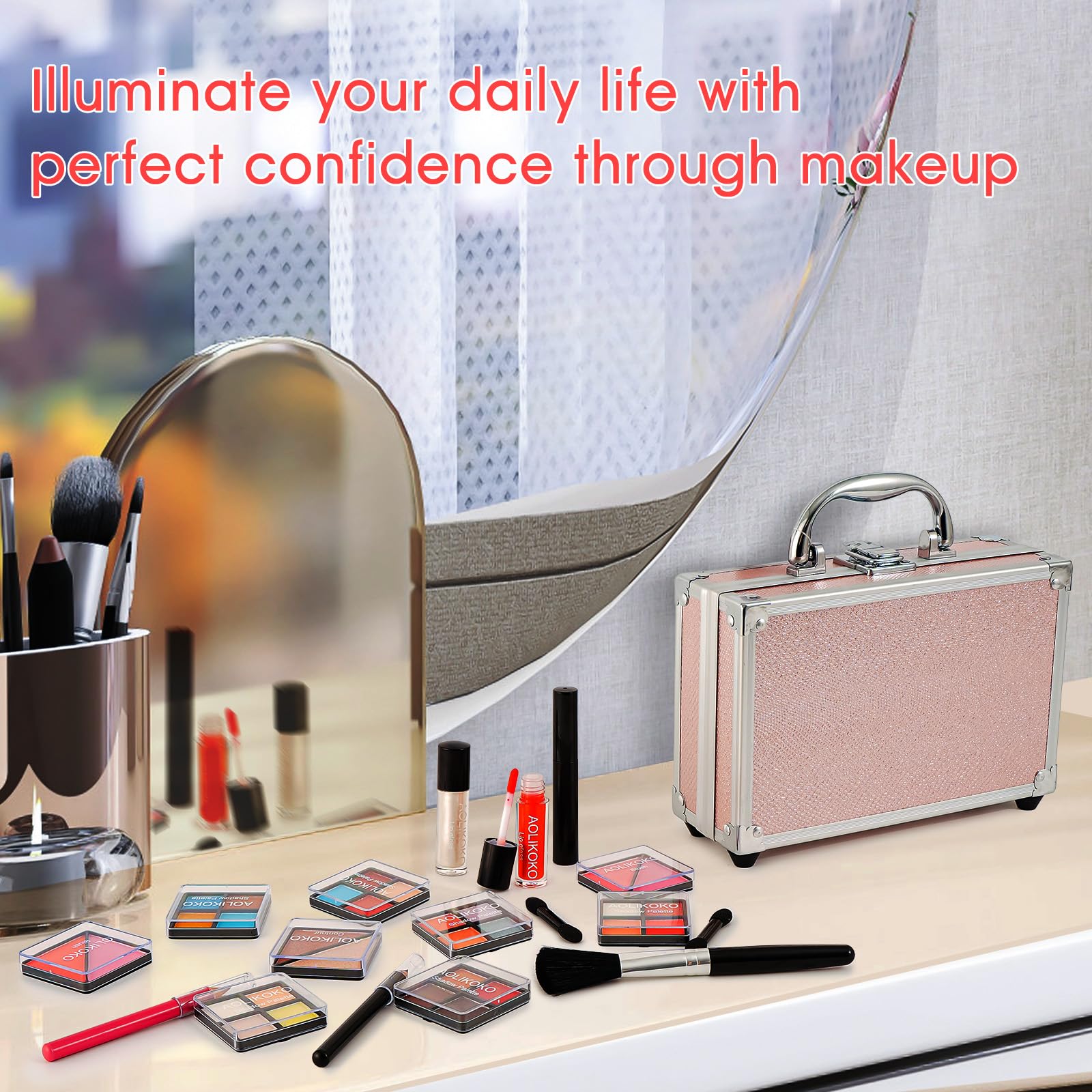 Lápices de maquillaje AOLIKOKO para delinear ojos y labios.