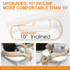 AONOLOVO arm rest features aluminum alloy legs for durable support.
