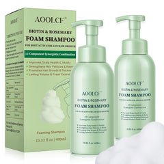 AOOLCF Biotina y Romero: champú para cabello, enfoque en crecimiento y densidad.