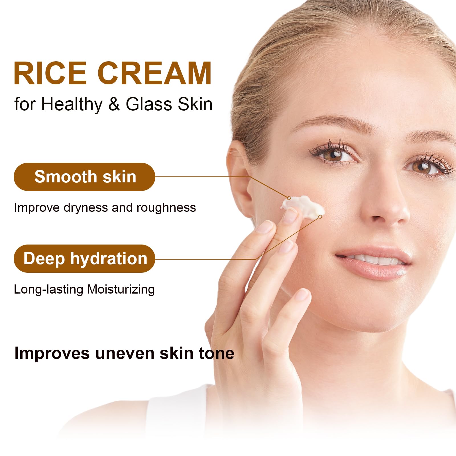 Crema AOPEIBOTO de Arroz suaviza asperezas y mejora textura.