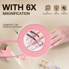 AORAEM lámpara para uñas con ajuste de iluminación y 3 temperaturas de color