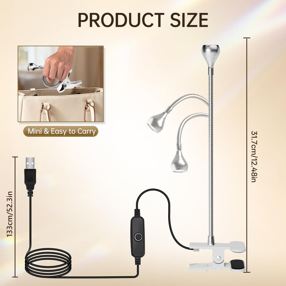 Brazo 360 grados AORAEM para posicionamiento preciso.