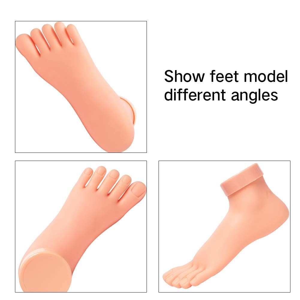 AORAEM pie de práctica con detalle de uñas facilita el aprendizaje.