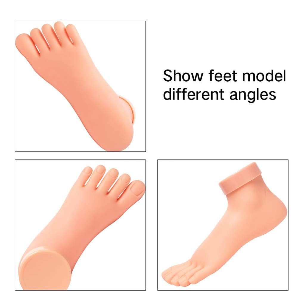 AORAEM pie de práctica con detalle de uñas facilita el aprendizaje.