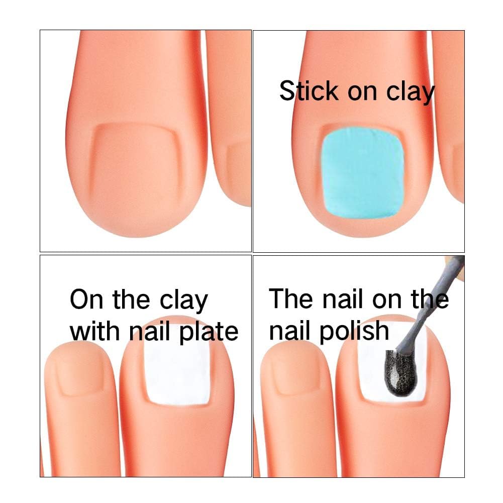 AORAEM pie de práctica para entrenamiento de uñas útil en clases.