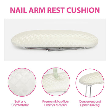 AORAEM soporte cómodo de mano, espuma de alta densidad, reduce fatiga durante la manicura