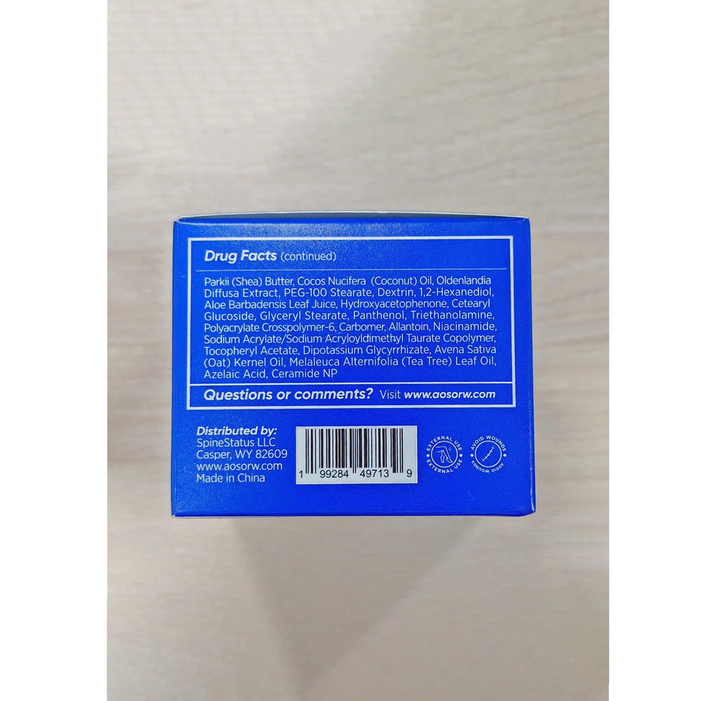 Teatree y extractos herbales en AOSORW crema foliculitis