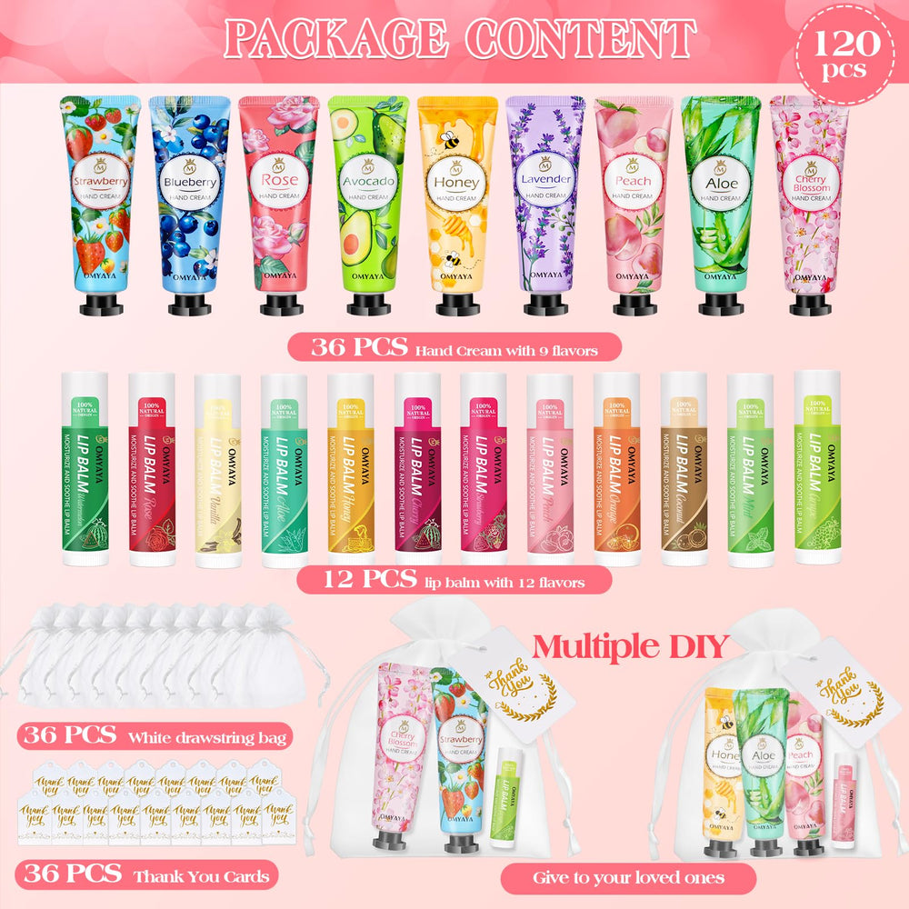 Bálsamo labial de Aottom, set de 12, humectación duradera