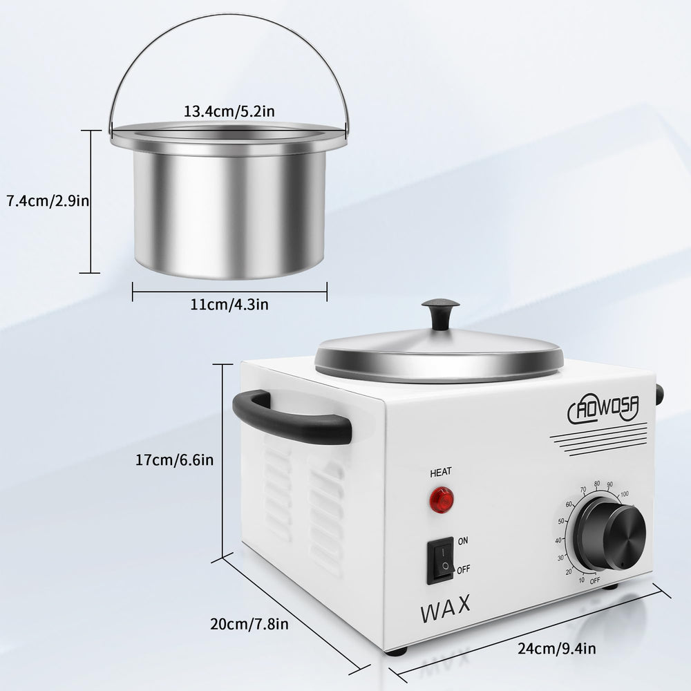 AOWOSA con ajuste de temperatura 0-120 °C para diferentes ceras.