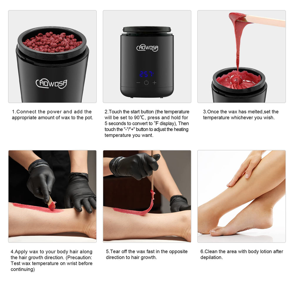 AOWOSA mini calentador de cera apto para spa y salón profesional.