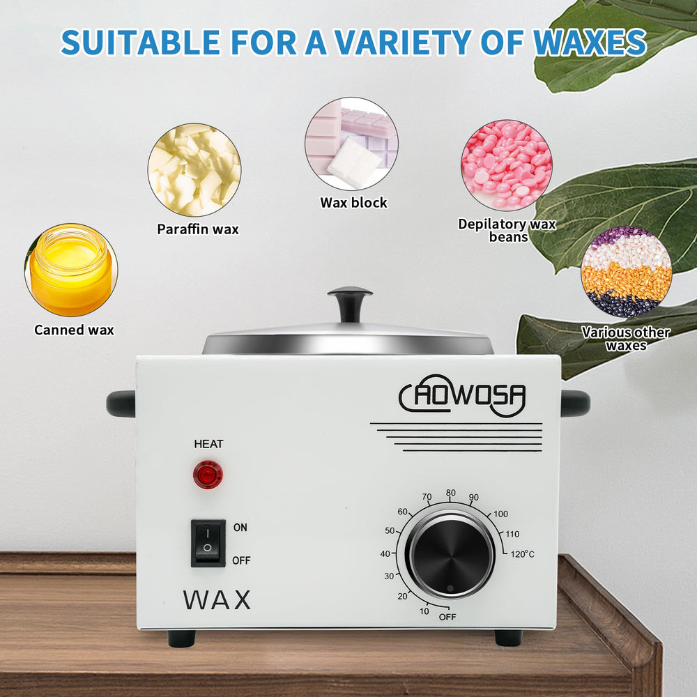 Pota de cera AOWOSA de 600 ml con diámetro 4,3 pulgadas para uso eficiente.