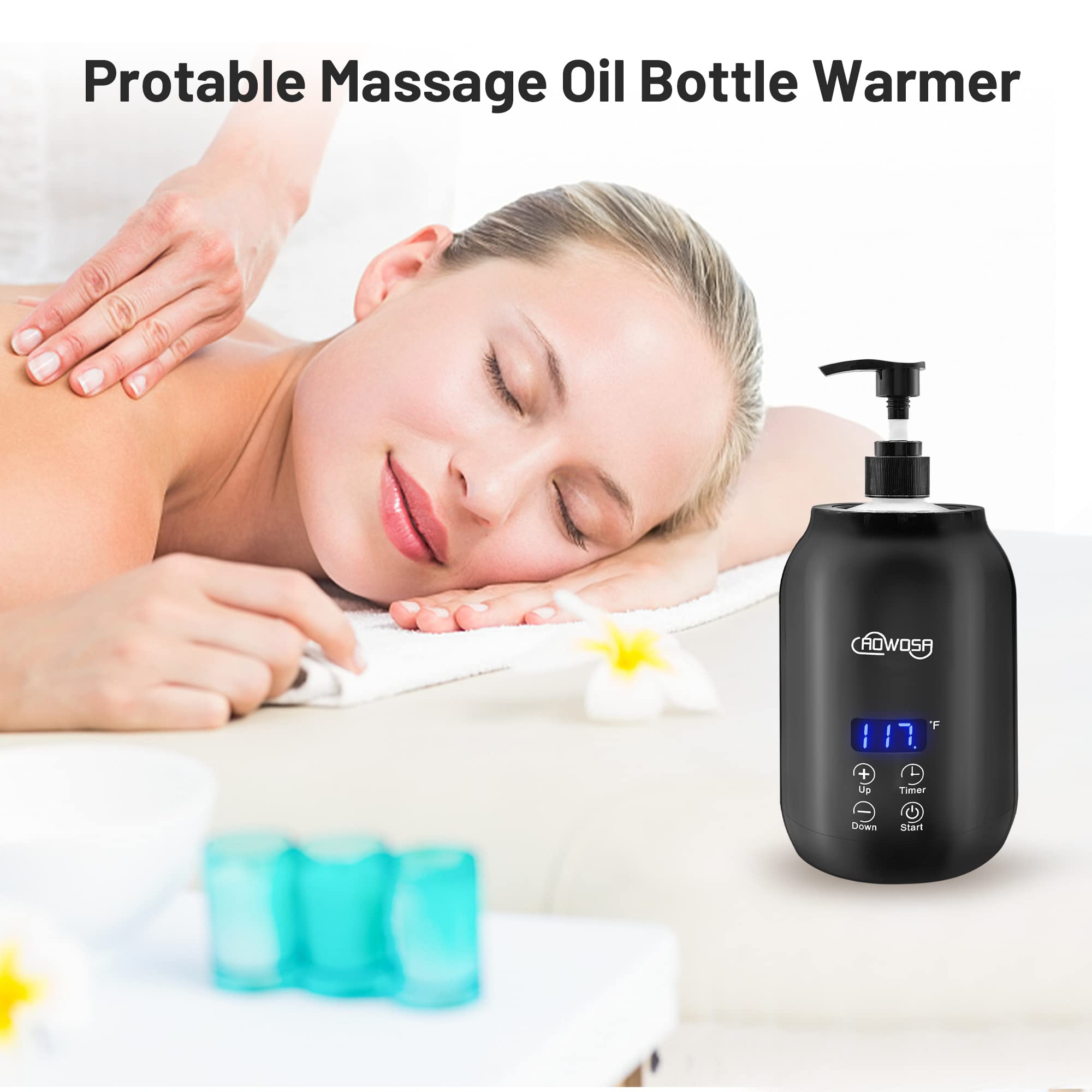 AOWOSA uso profesional con dos dispensadores.