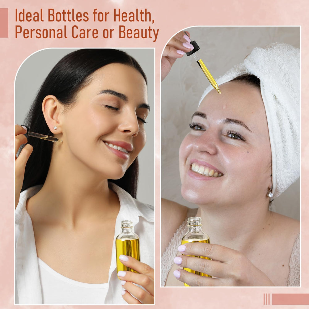 Botella AOZITA de vidrio claro, duradera y transparente para cosméticos.