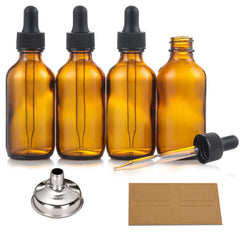 Botellas AOZITA de 60 ml ámbar con gotero para aceites esenciales