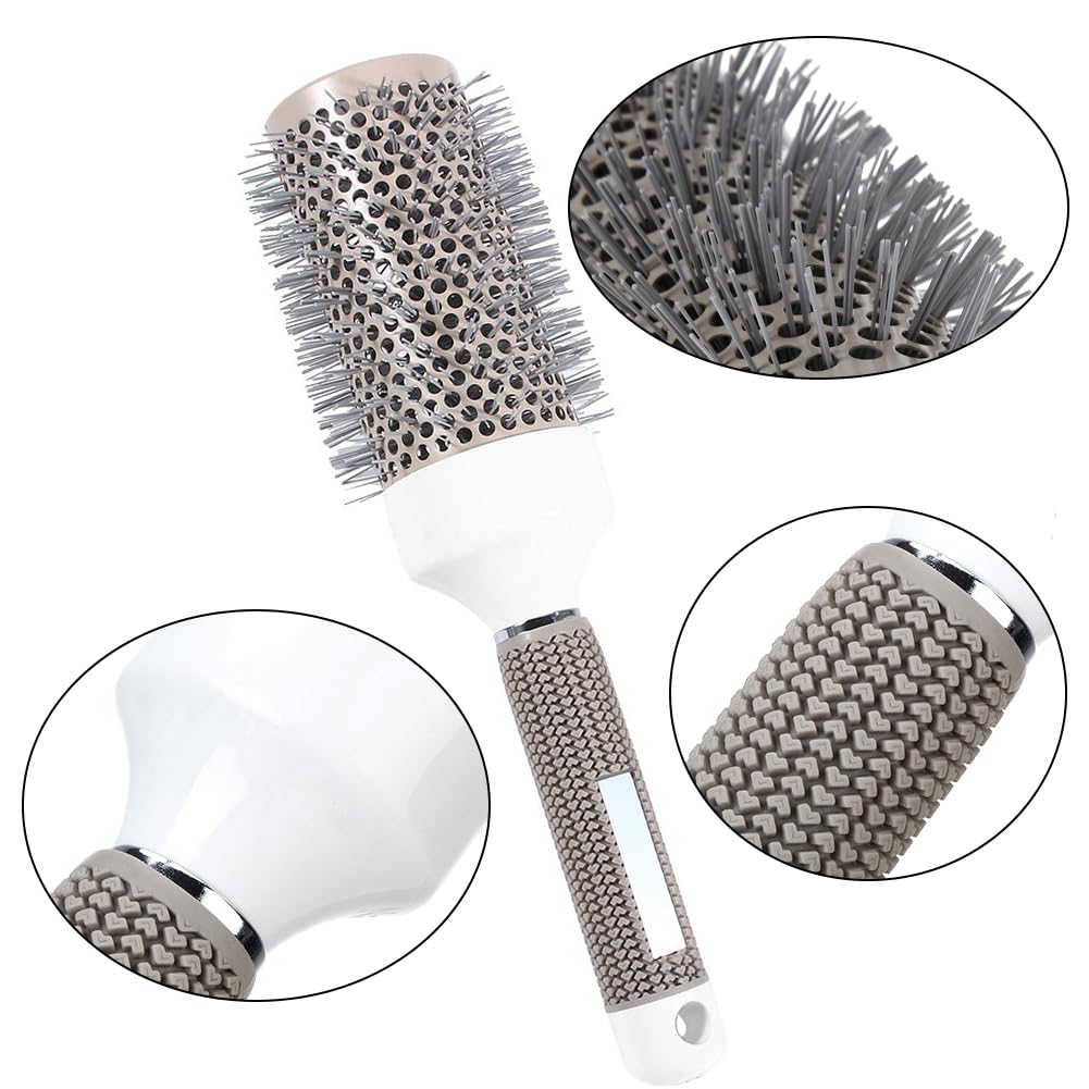 Aozzy brosse ronde 25 mm céramique ionique pour boucles définies et brillantes
