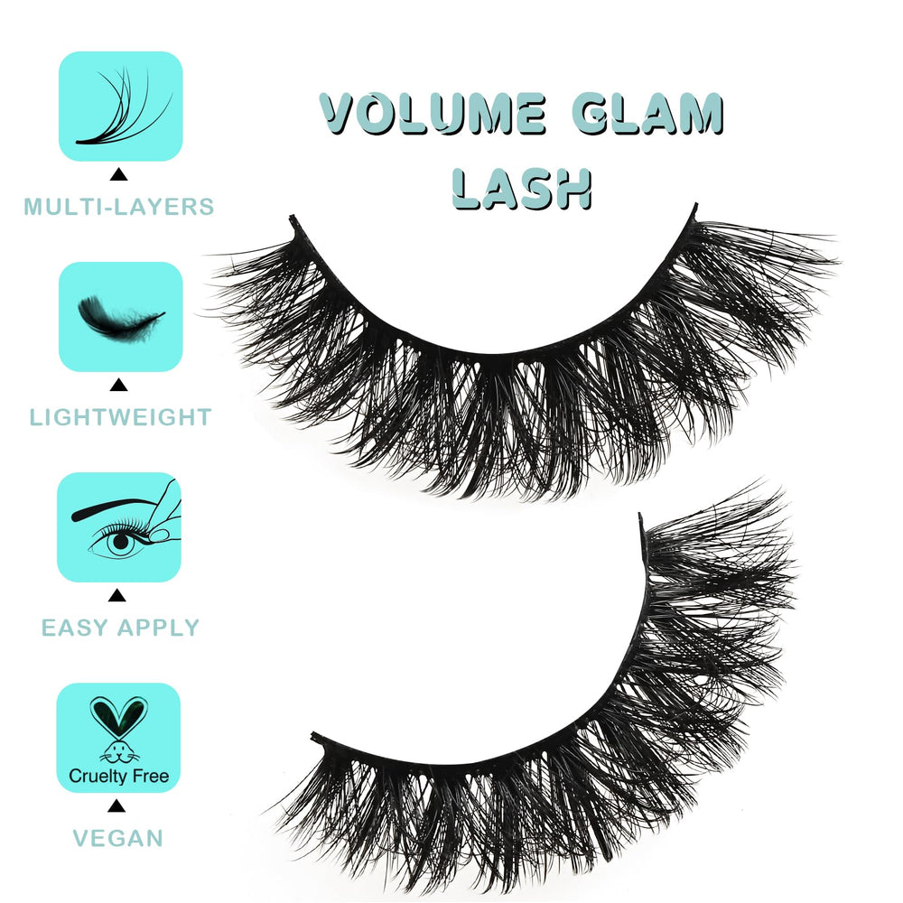 Pestañas APCYUST efecto aireado para un look de ojos de gato.