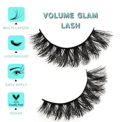 Pestañas APCYUST efecto aireado para un look de ojos de gato.