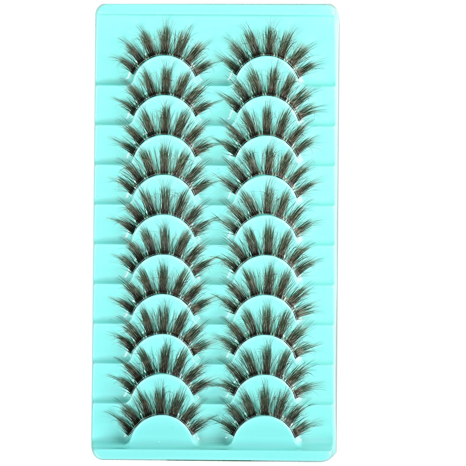 Pestañas APCYUST mechones esponjosos para volumen ligero.