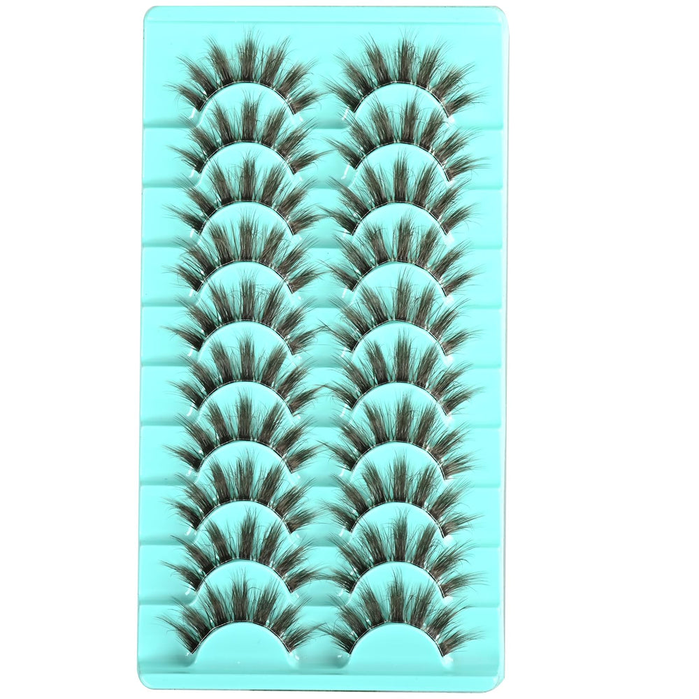 Pestañas APCYUST mechones esponjosos para volumen ligero.