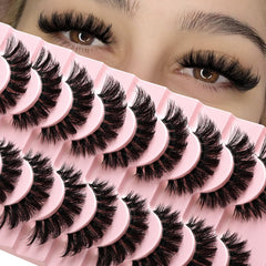 APCYUST Pestañas: ojo gato con volumen para look audaz y definido.