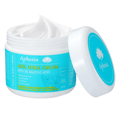 Aphesia Crema Urea 40% para pies visto de frente, hidratación profunda