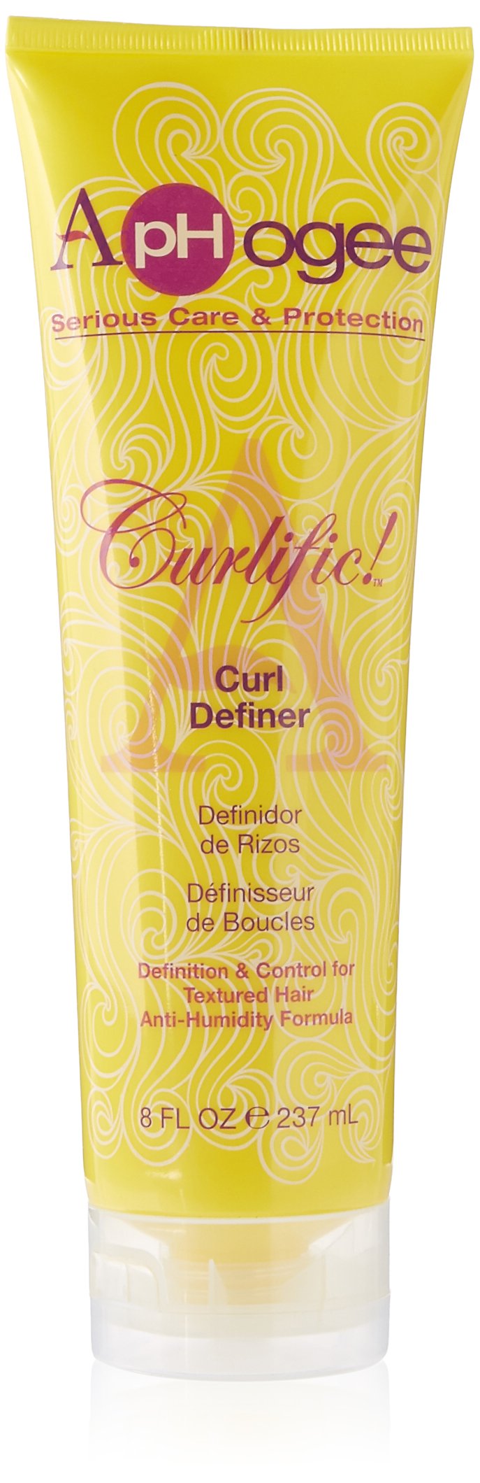 Aphogee Curlific Curl Definer: botella visible para definición de rizos y control del encrespamiento