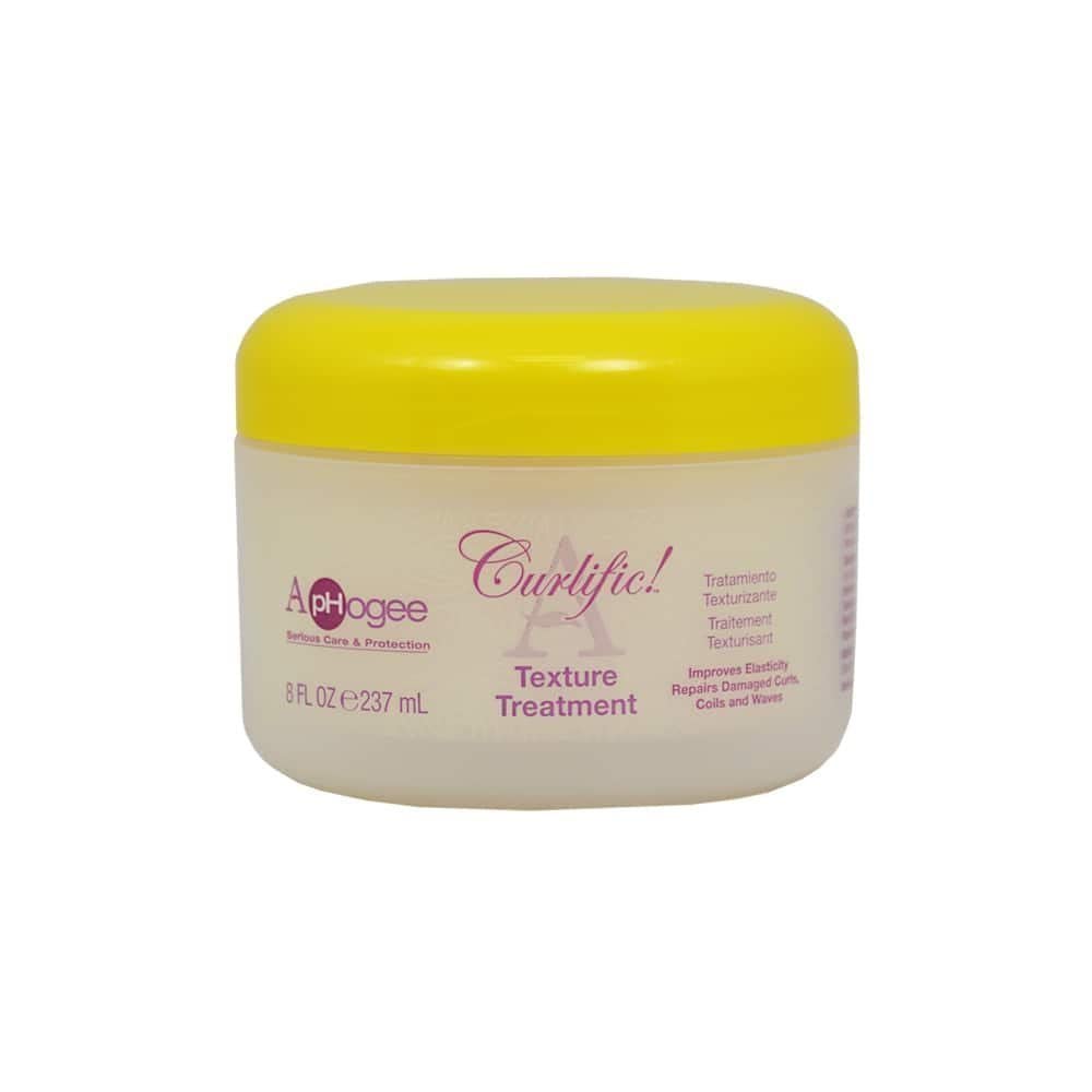 Aphogee Curlific Texture Treatment, uso diario para reforzar la fibra y prevenir quiebes.