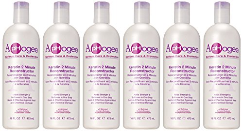 Aphogee Reconstructor de Keratina Intensivo, aplicación en cabello húmedo facilita peinado y añade cuerpo.