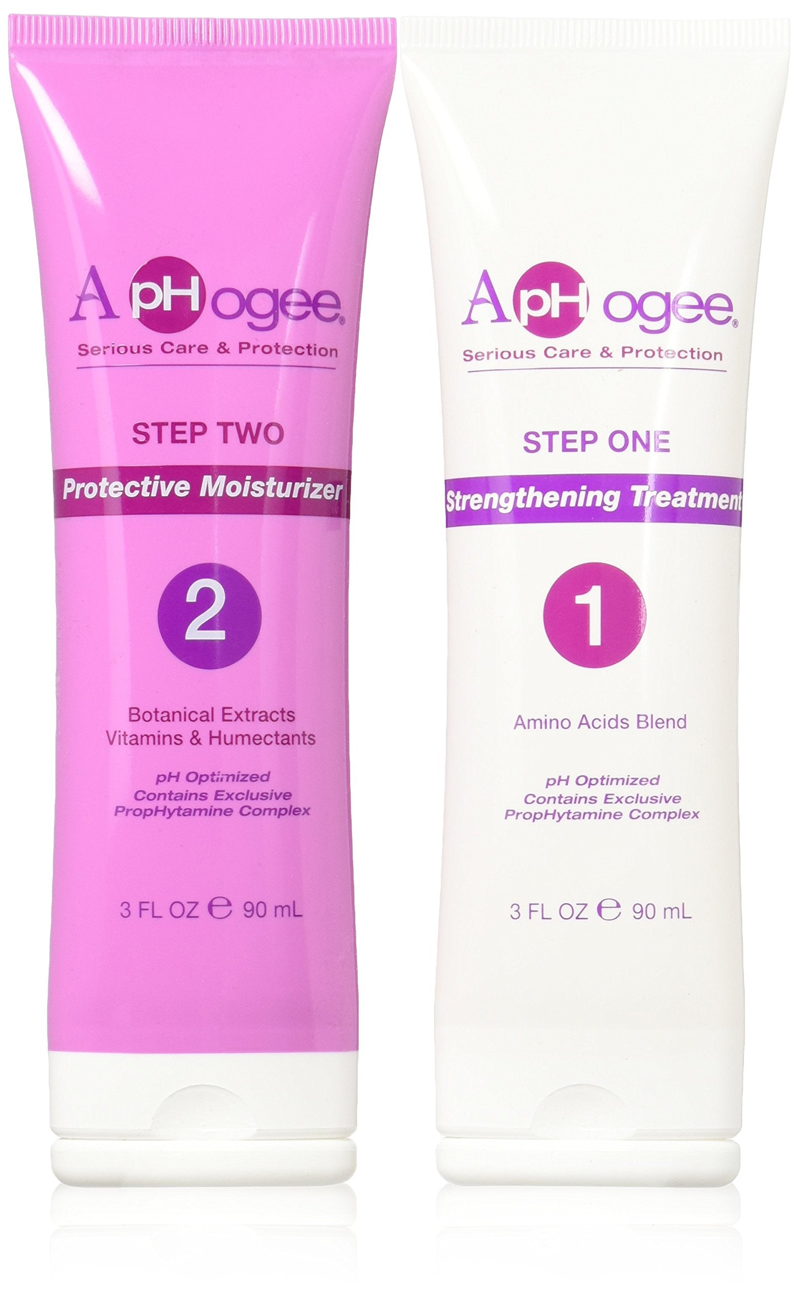Aphogee kit fortaleza del cabello: vista frontal de la botella para fortalecimiento capilar.