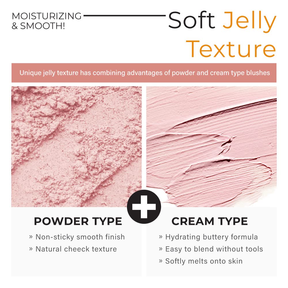A'PIEU Juicy-Pang Jelly Blusher acabado húmedo aporta frescura al rostro.