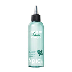 A’PIEU Mint Hair Vinegar: botella para verter y empezar la limpieza profunda del cuero cabelludo.