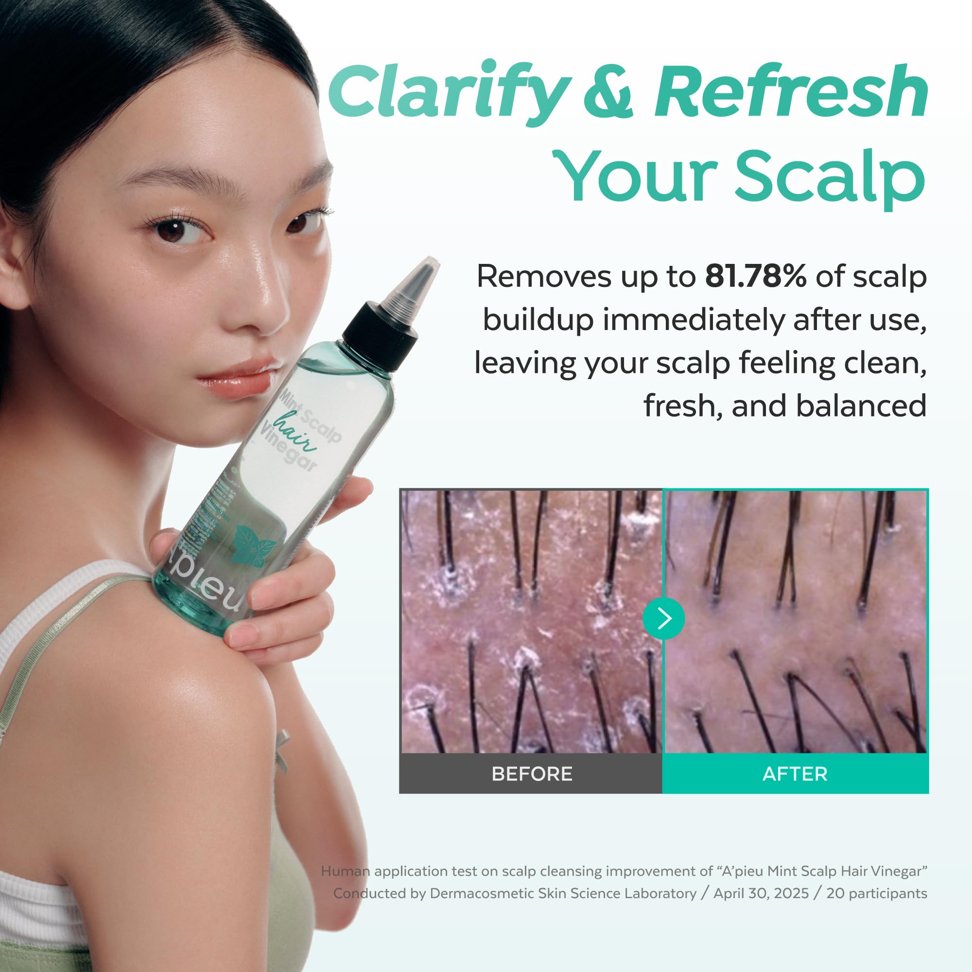 A’PIEU Mint Hair Vinegar: cuidado que equilibra grasa y suaviza el cabello.