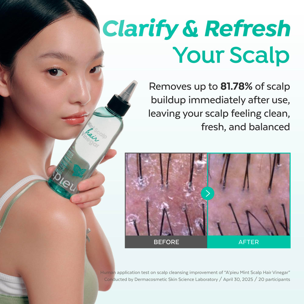 A’PIEU Mint Hair Vinegar: cuidado que equilibra grasa y suaviza el cabello.
