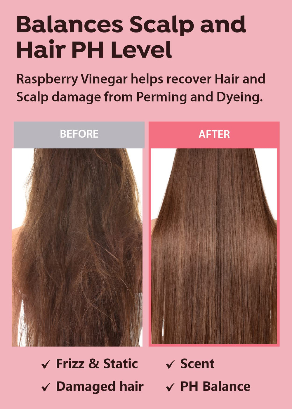 A'PIEU Vinagre de Frambuesa para Cabello fórmula ligera sin pegajosidad