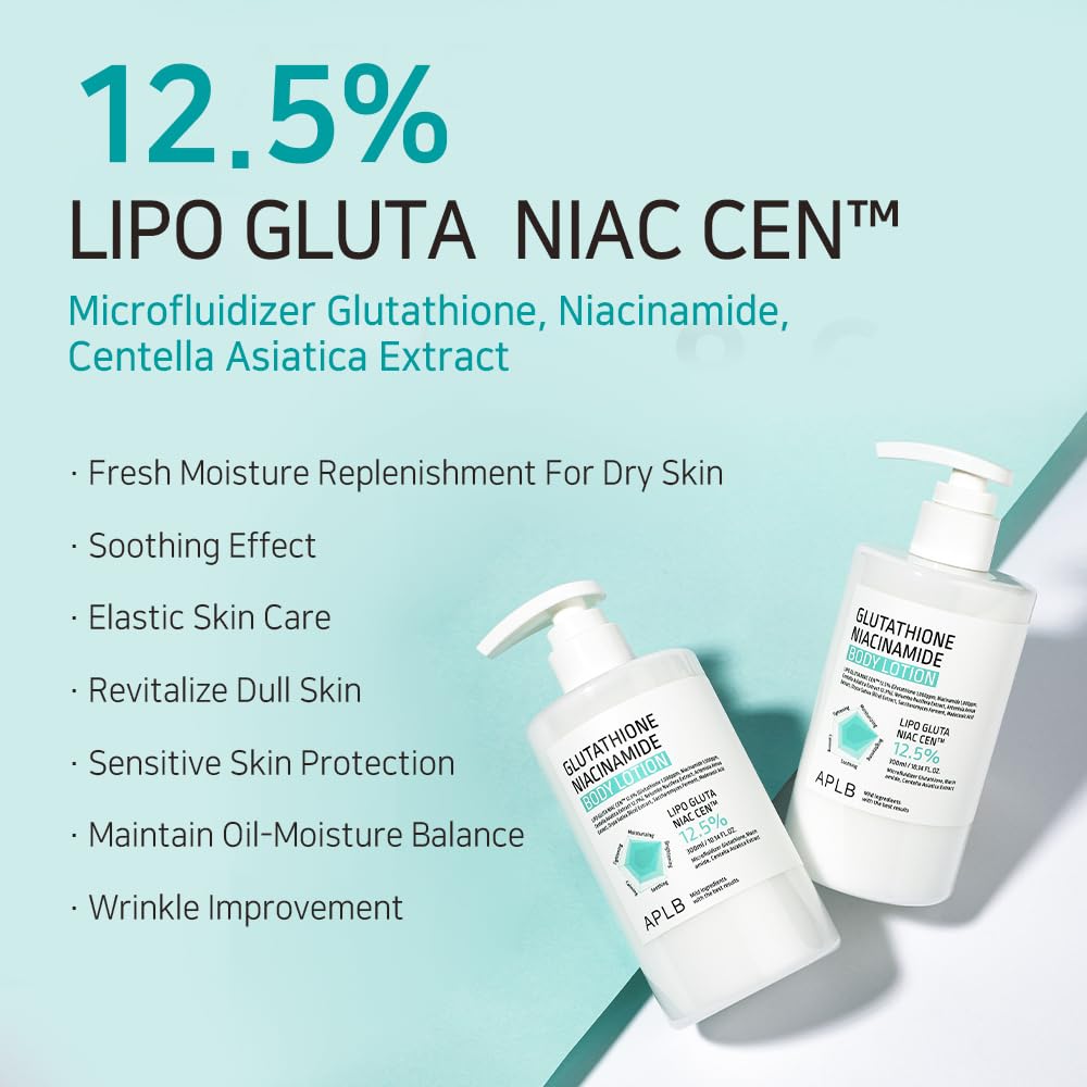 Centella 3x Complex en loción corporal APLB Glutatión Niacinamida