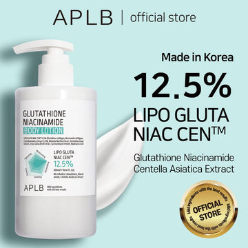 Textura sedosa de la loción corporal APLB Glutatión Niacinamida