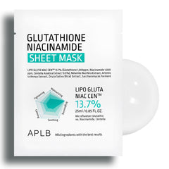 aplb mascarilla de hoja con empaque elegante para cuidado diario de la piel