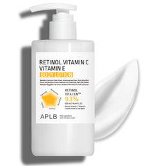 APLB Retinol Vitamina C Vitamina E loción cuerpo botella vertida para aplicación suave