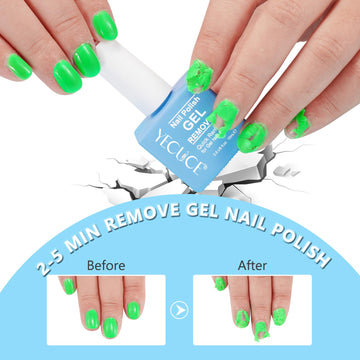 Quitagel aplica suavemente en las uñas para retirar esmalte.