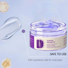 Aplicación en la rodilla con gel morado de WUIAOCIT para apoyo y comodidad diaria.