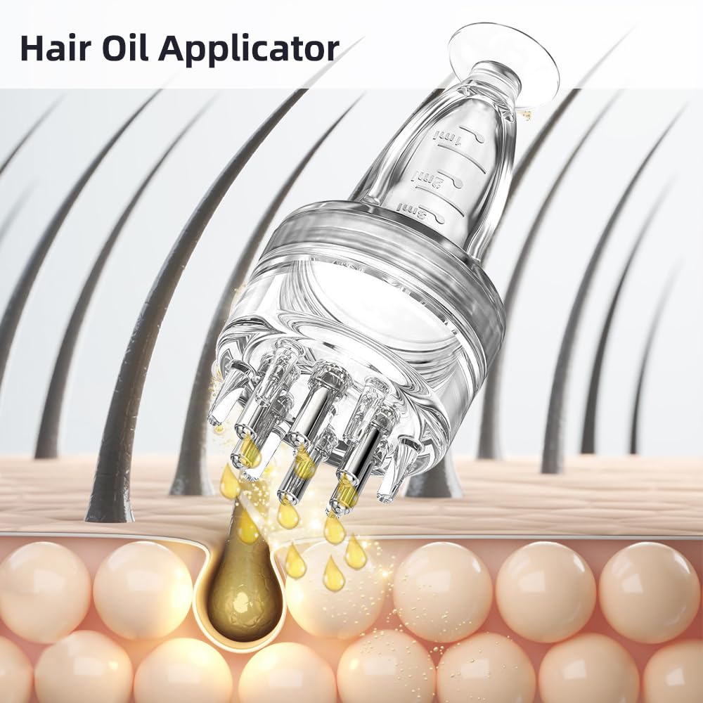 Aplicador-minoxidilo: experiencia de aplicación limpia y precisa del aceite capilar.