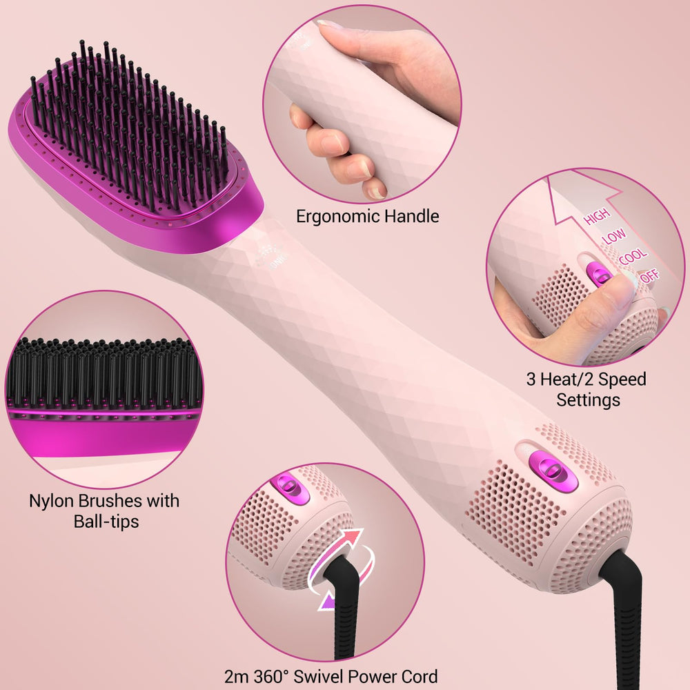 APOKE secador con iones negativos para brillo y reducción de frizz.