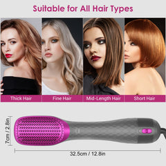 APOKE secador-cepillo ceramico-turmalina: brillo intenso y reducción del frizz.