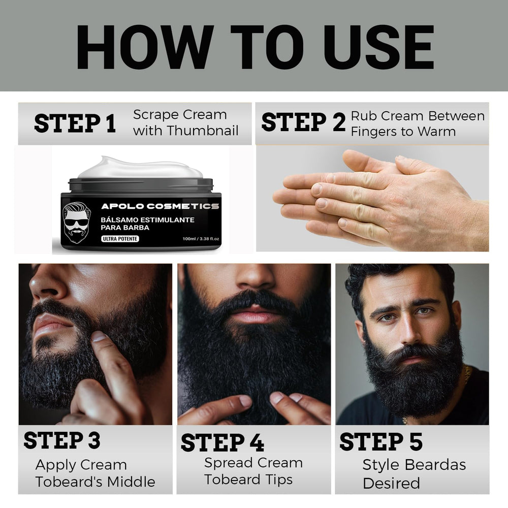 apolo cosmetics – apparence barbe plus fournie et saine après application.