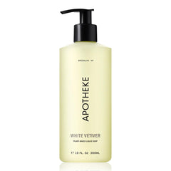 APOTHEKE Jabón líquido para manos White Vetiver en botella, hidratación suave.