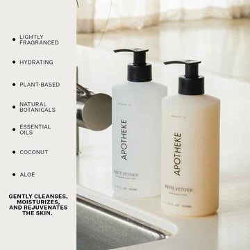 Envase de 10 oz con diseño limpio para cocina o baño.