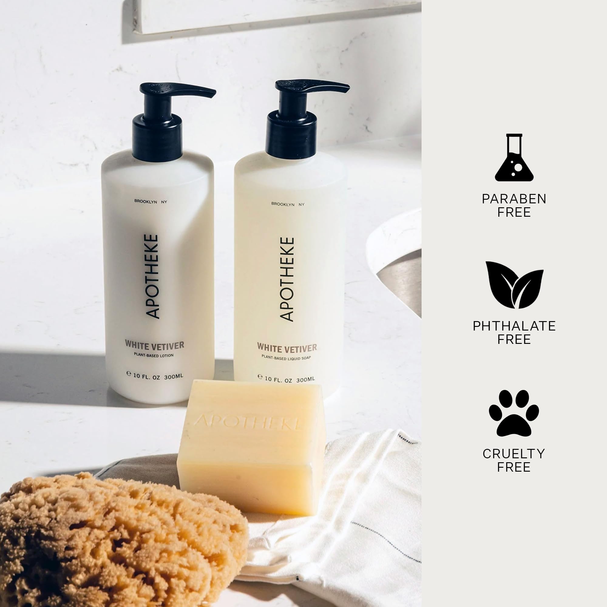 APOTHEKE Loción Vetiver Blanco: presentación regalo elegante para cualquier ocasión.