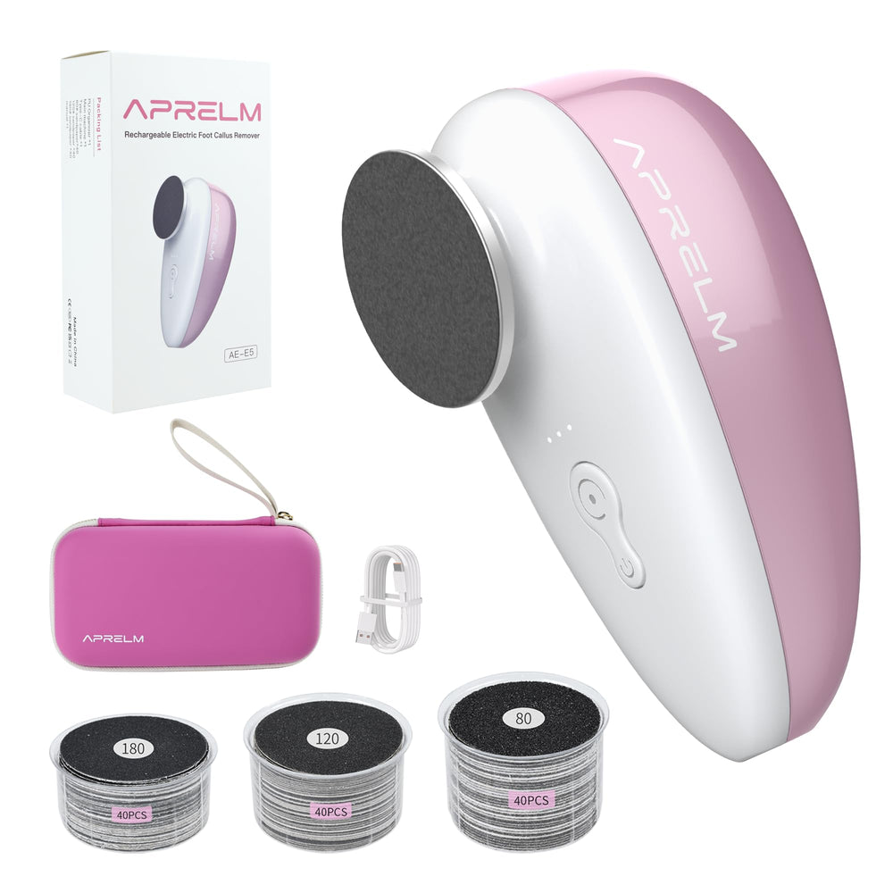 APRELM E5, borrador eléctrico de pie para exfoliar callos con precisión