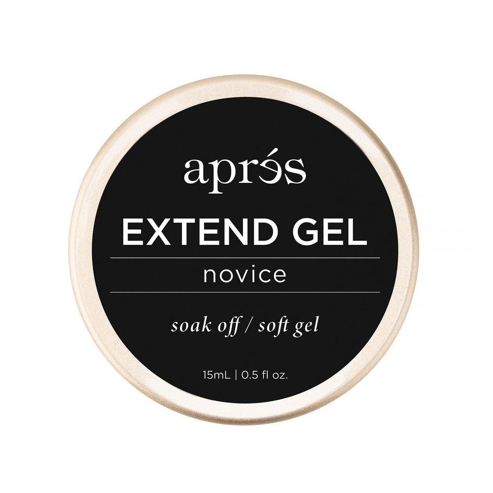 APRÉS Extend Gel Novice, mesa de trabajo limpia durante la aplicación