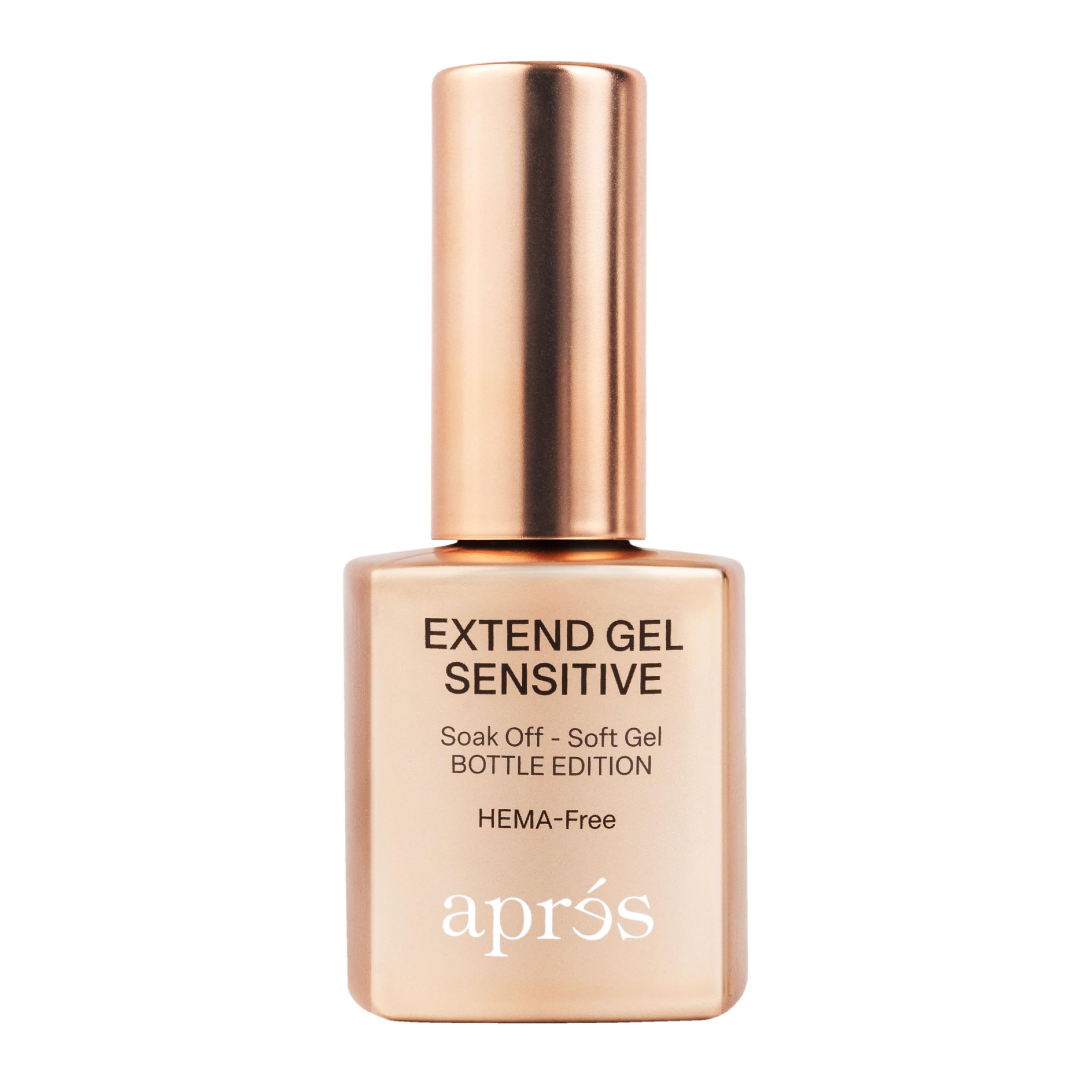 Aprés Extend Gel Sensible, botella de 15 ml, fórmula adecuada para uñas sensibles.